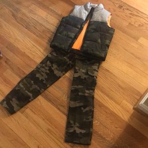 Boys camo vest and pants